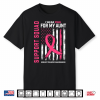 Support Squad I Wear Pink Aunt Breast Cancer Awareness Flag Shirt