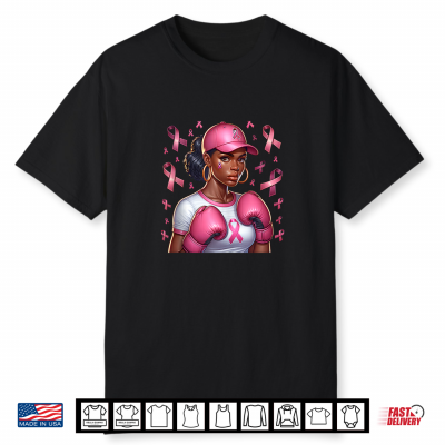 African American Black Women Breast Cancer Awareness Shirt