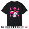 Black African American Fight Breast Cancer Pink Ribbon Shirt