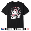 Breast Cancer Awareness Chef Cooking Pink Ribbon Shirt