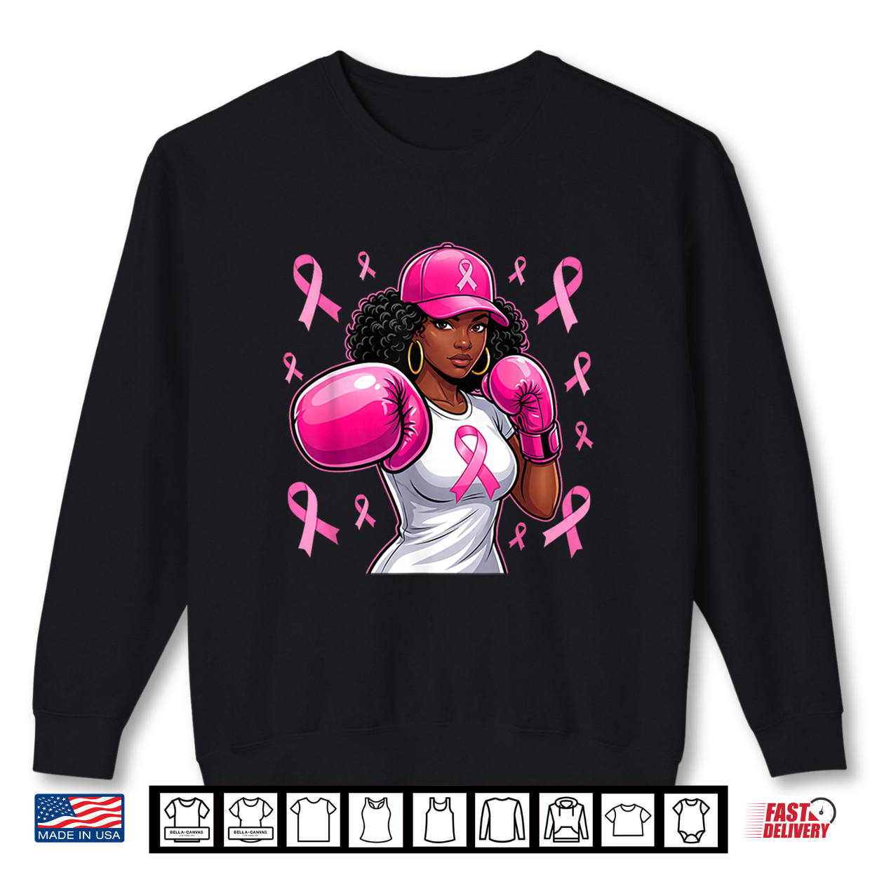 Black African American Fight Breast Cancer Pink Ribbon Shirt Black African American Fight Breast Cancer Pink Ribbon Shirt
