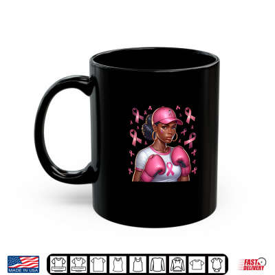 Mug African American Black Women Breast Cancer Awareness Shirt