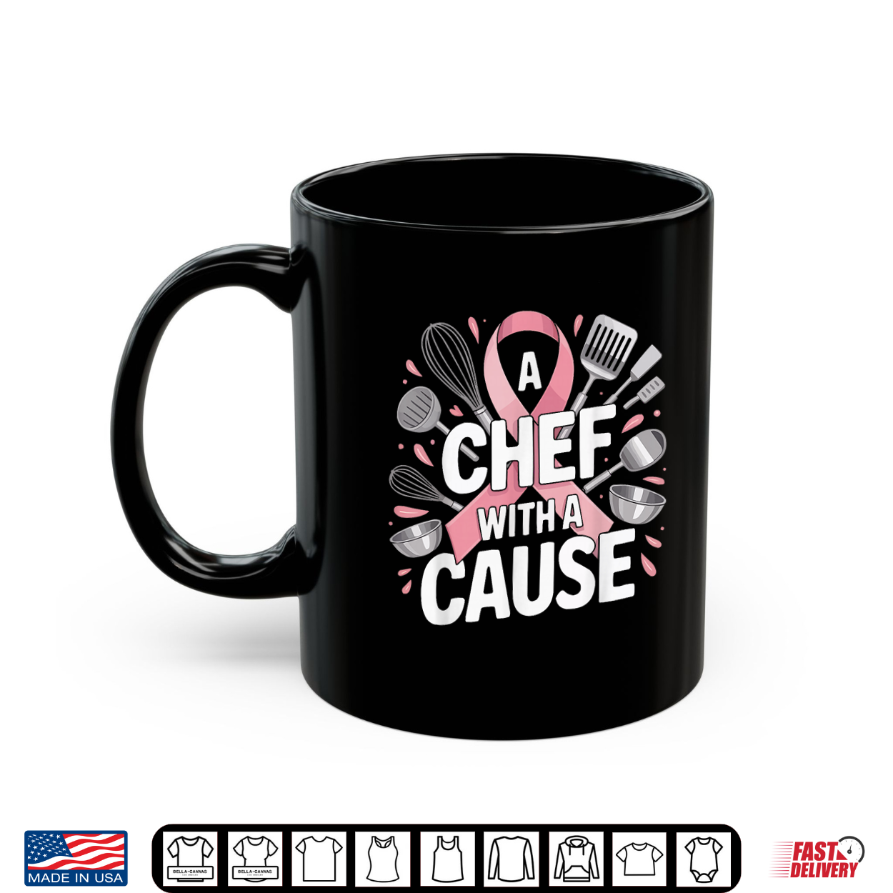 Breast Cancer Awareness Chef Cooking Pink Ribbon Shirt Breast Cancer Awareness Chef Cooking Pink Ribbon Shirt
