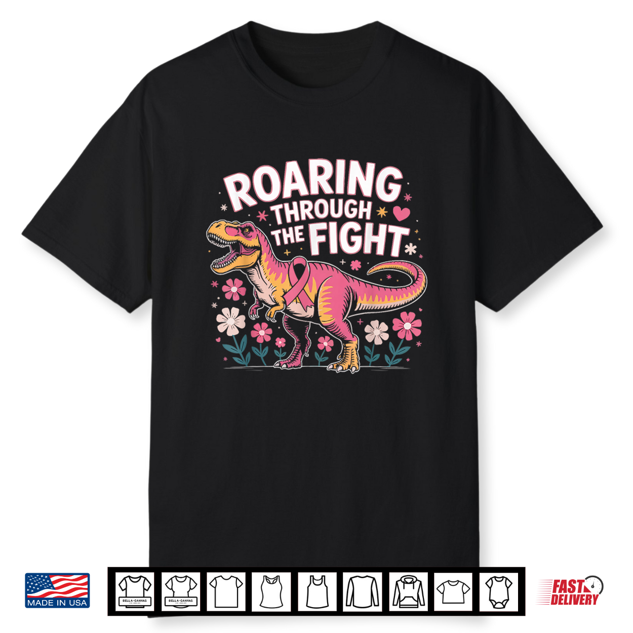 Breast Cancer Awareness Dinosaur Paleontologist Pink Ribbon Shirt Breast Cancer Awareness Dinosaur Paleontologist Pink Ribbon Shirt