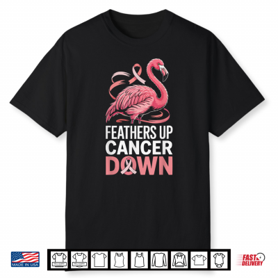 Breast Cancer Awareness Flamingo Lover Pink Ribbon Shirt