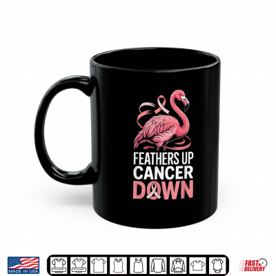 Mug Breast Cancer Awareness Flamingo Lover Pink Ribbon Shirt