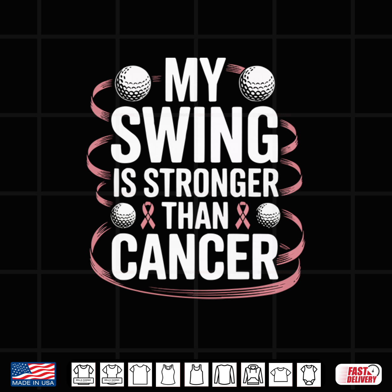 Breast Cancer Awareness Golf Player Golfer Pink Ribbon Shirt Breast Cancer Awareness Golf Player Golfer Pink Ribbon Shirt