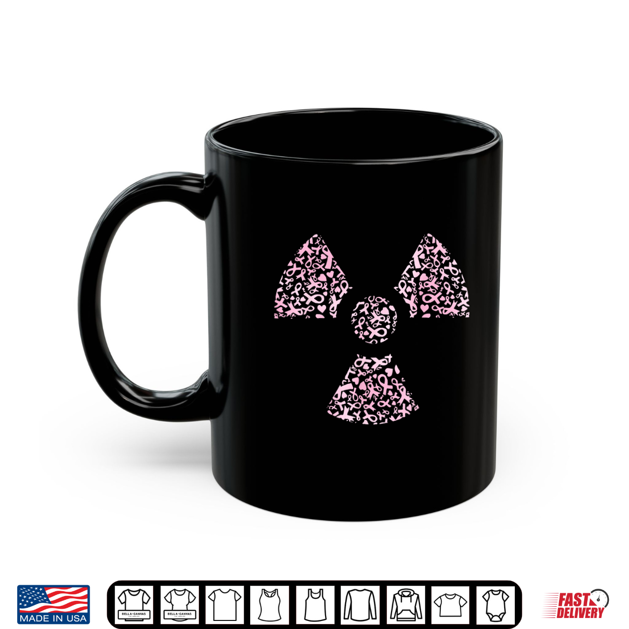 Breast Cancer Awareness Radiation Symbol Mammography Tech Shirt Breast Cancer Awareness Radiation Symbol Mammography Tech Shirt