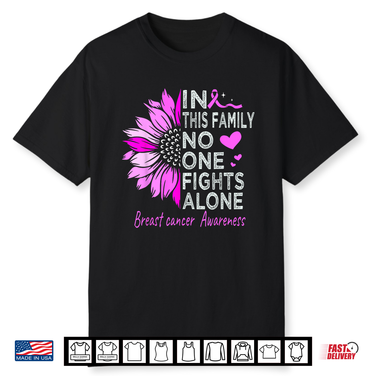 Breast Cancer Awareness Sunflower Support Breast Cancer Shirt Breast Cancer Awareness Sunflower Support Breast Cancer Shirt