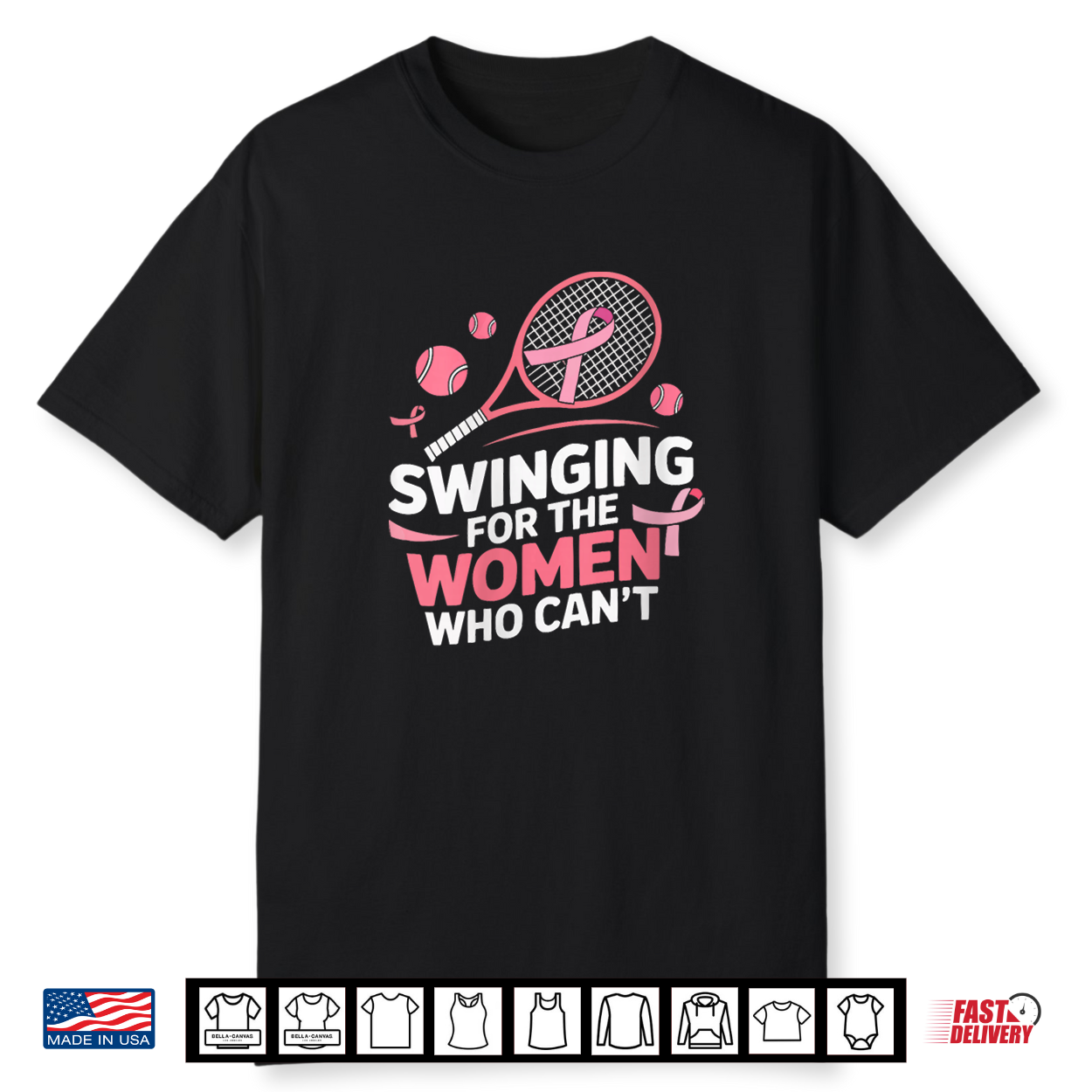 Breast Cancer Awareness Tennis Player Pink Ribbon Shirt Breast Cancer Awareness Tennis Player Pink Ribbon Shirt