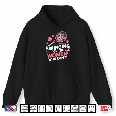 Breast Cancer Awareness Tennis Player Pink Ribbon Shirt 1 Hoodie Breast Cancer Awareness Tennis Player Pink Ribbon Shirt