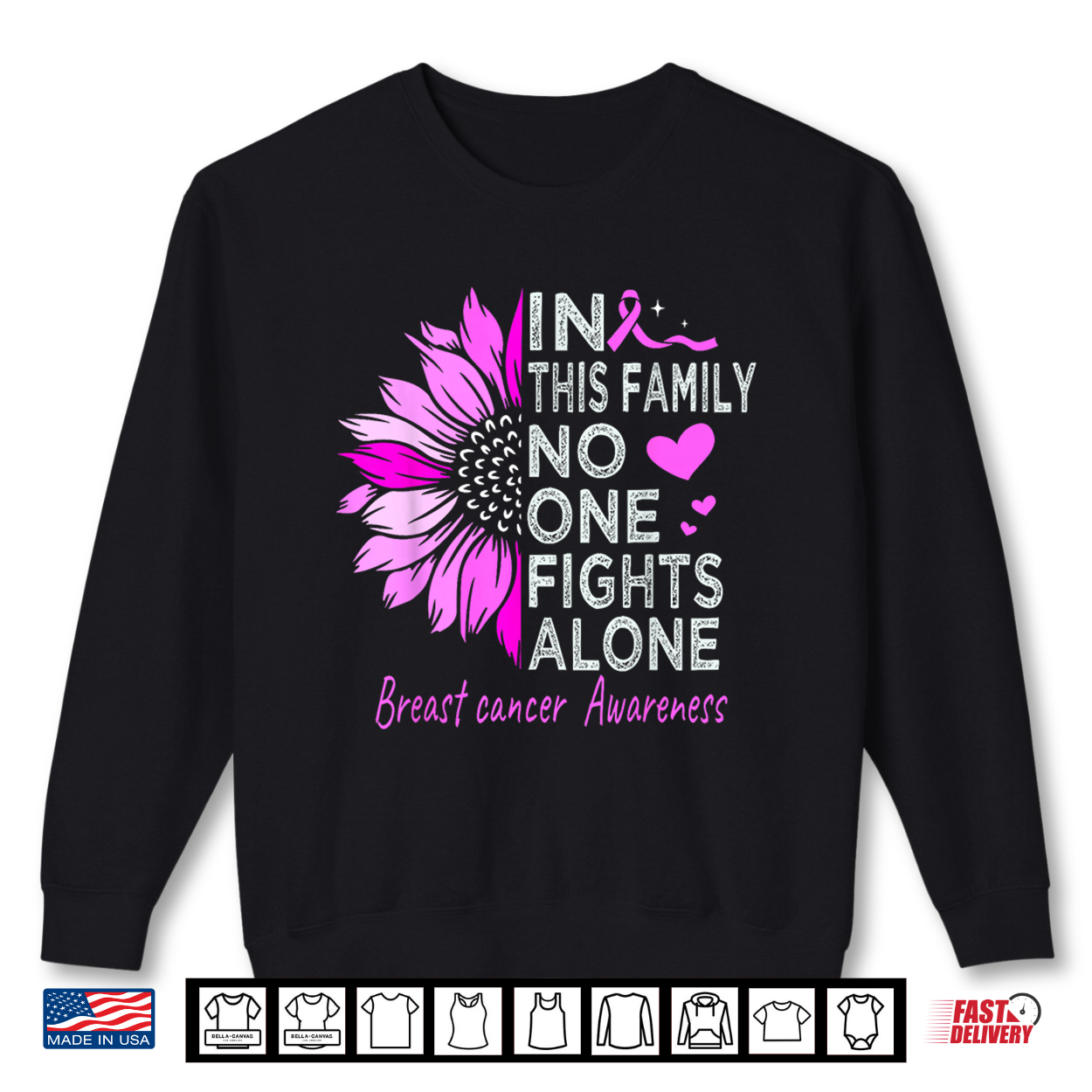 Breast Cancer Awareness Sunflower Support Breast Cancer Shirt Breast Cancer Awareness Sunflower Support Breast Cancer Shirt