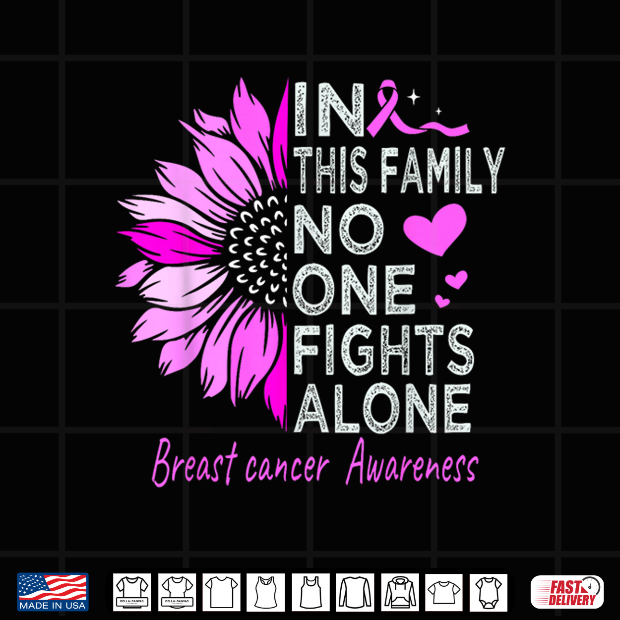 Breast Cancer Awareness Sunflower Support Breast Cancer Shirt Breast Cancer Awareness Sunflower Support Breast Cancer Shirt