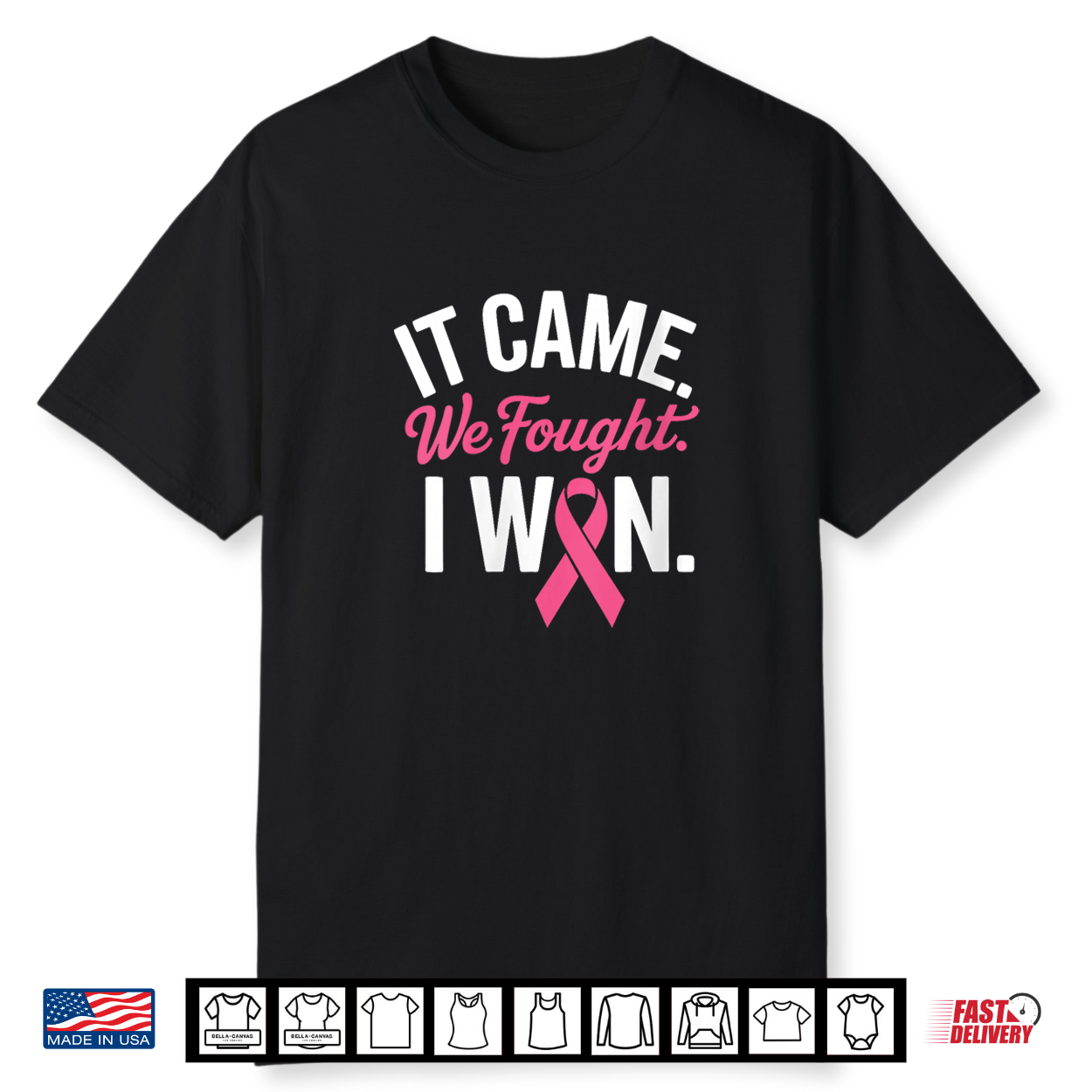 Breast Cancer Survivor I Won Pink Ribbon Shirt Breast Cancer Survivor I Won Pink Ribbon Shirt