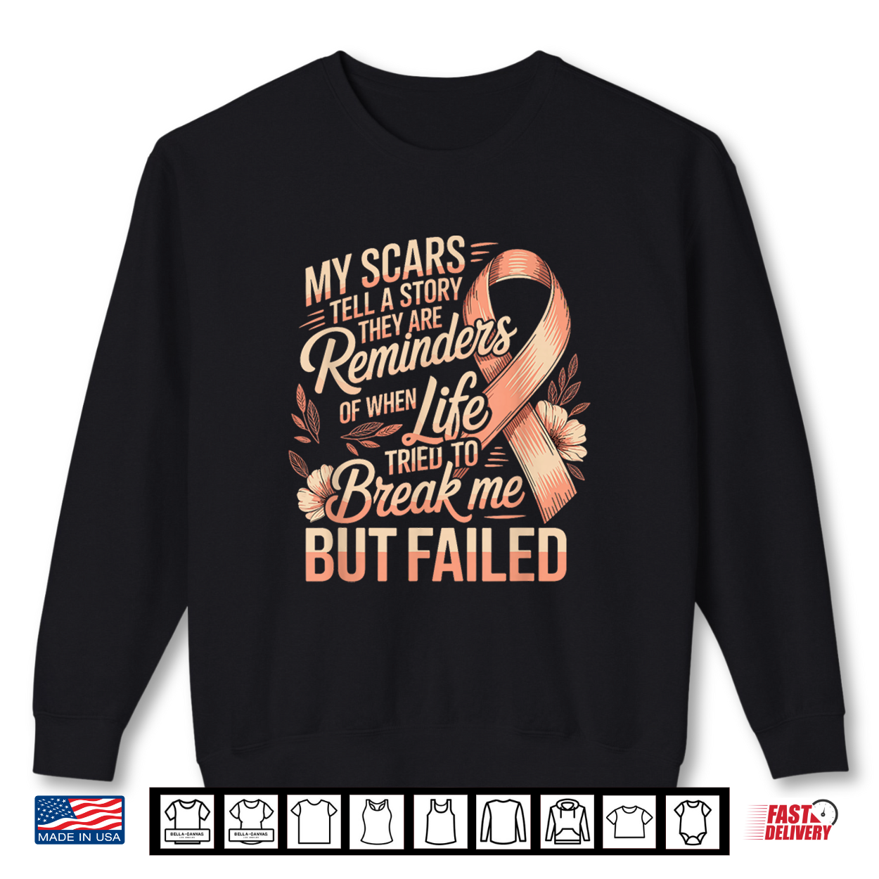 Breast Cancer My Scars Tell A Story Life Failed Shirt Breast Cancer My Scars Tell A Story Life Failed Shirt