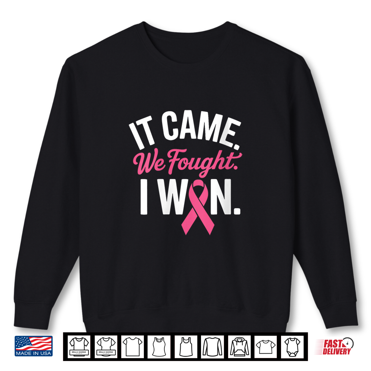 Breast Cancer Survivor I Won Pink Ribbon Shirt Breast Cancer Survivor I Won Pink Ribbon Shirt