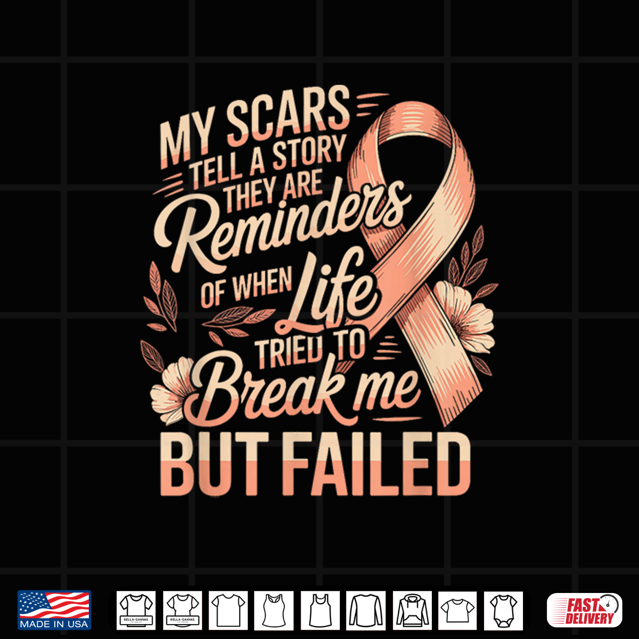 Breast Cancer My Scars Tell A Story Life Failed Shirt Breast Cancer My Scars Tell A Story Life Failed Shirt
