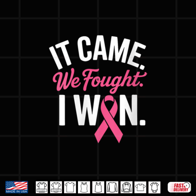 Breast Cancer Survivor I Won Pink Ribbon Shirt 4 Design Breast Cancer Survivor I Won Pink Ribbon Shirt