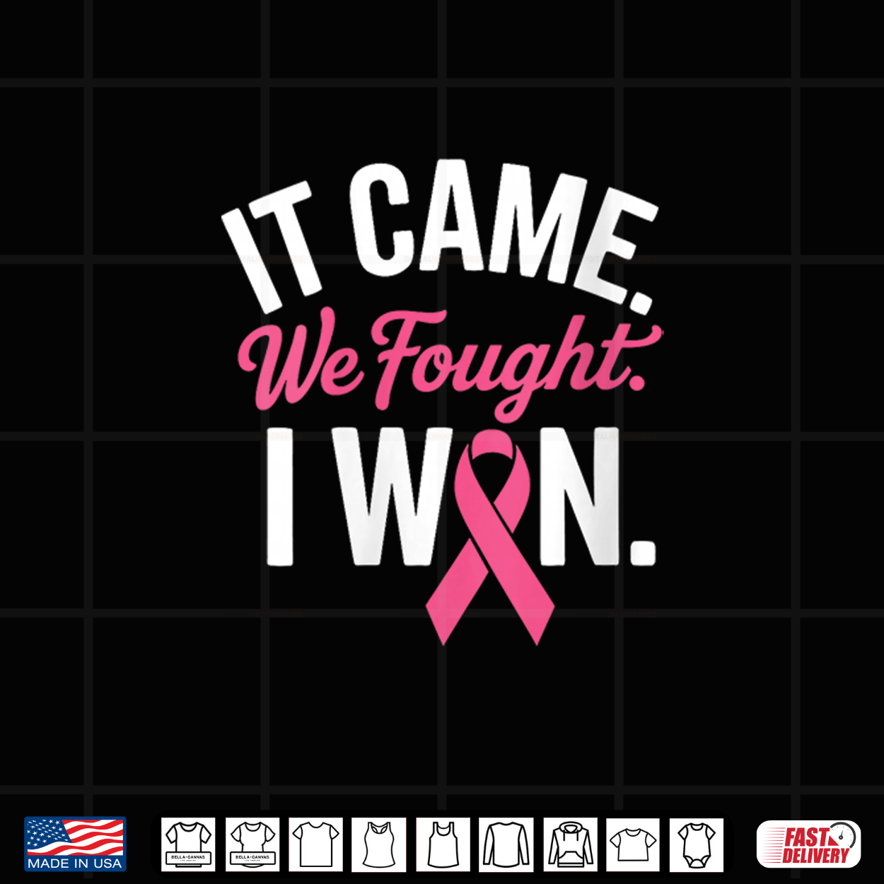 Breast Cancer Survivor I Won Pink Ribbon Shirt Breast Cancer Survivor I Won Pink Ribbon Shirt