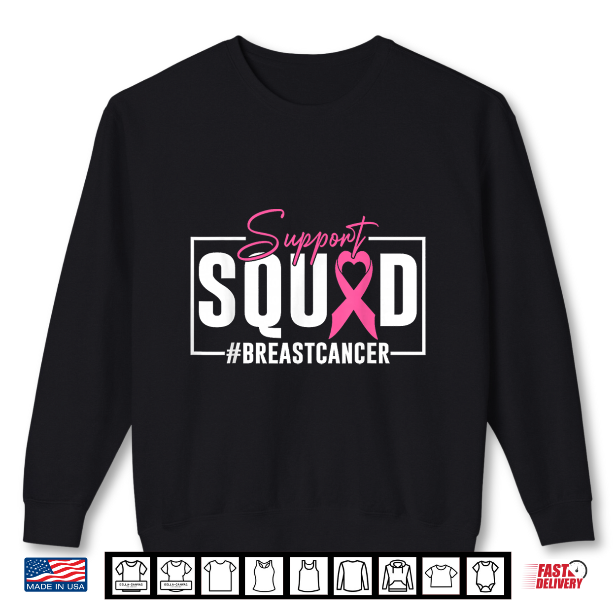 Breast Cancer Warrior Support Squad Breast Cancer Awareness Shirt Breast Cancer Warrior Support Squad Breast Cancer Awareness Shirt
