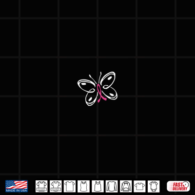 Butterfly Awareness Breast Cancer Shirt 4 Design Butterfly Awareness Breast Cancer Shirt