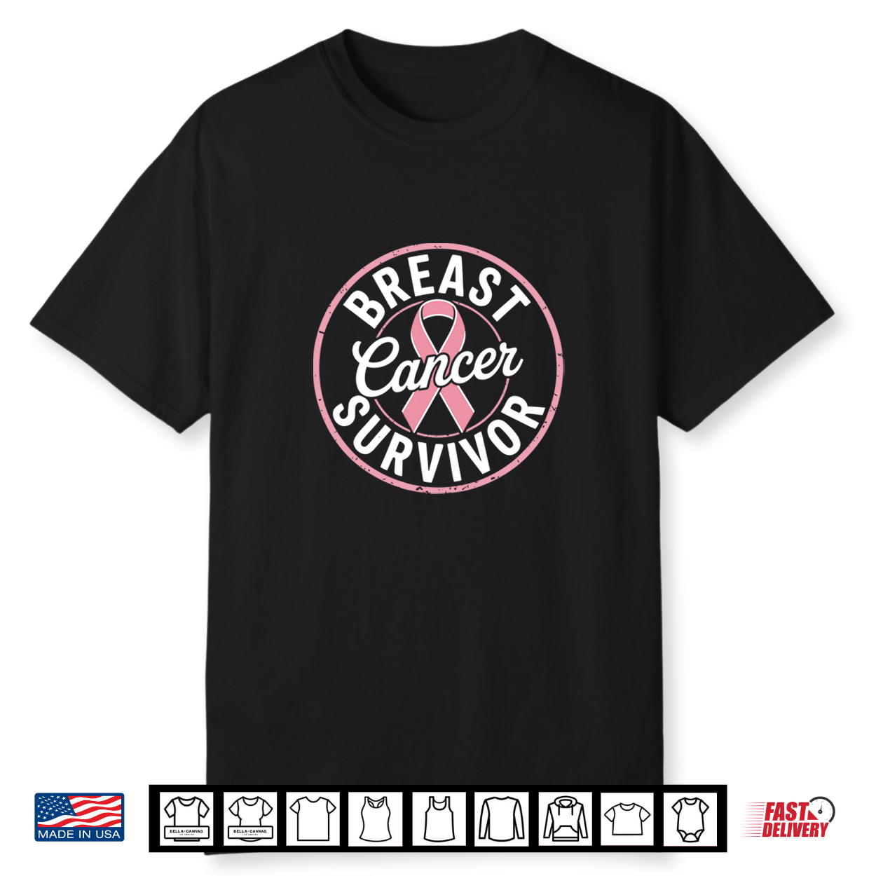 Pink Ribbon Breast Cancer Survivor Shirt Pink Ribbon Breast Cancer Survivor Shirt