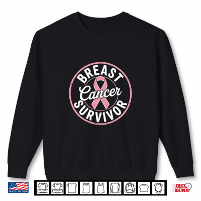 Pink Ribbon Breast Cancer Survivor Shirt 2 Sweatshirt Pink Ribbon Breast Cancer Survivor Shirt