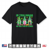 St Patrick’S Day Gnome Lucky Clover Breast Cancer Awareness Shirt