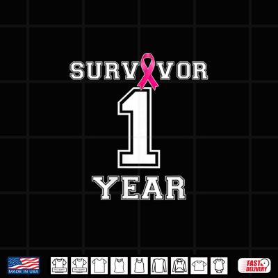 Survivor 1 Years Breast Cancer Free Support Awareness Shirt 4 Design Survivor 1 Years Breast Cancer Free Support Awareness Shirt