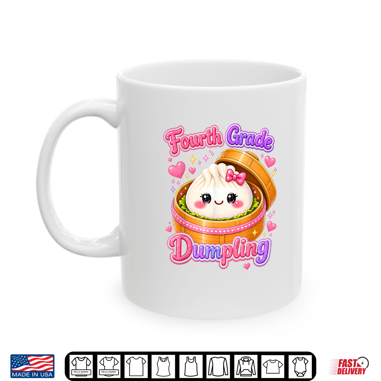 4Th Grade Dumpling Cute First Day Of School Teacher Student Shirt