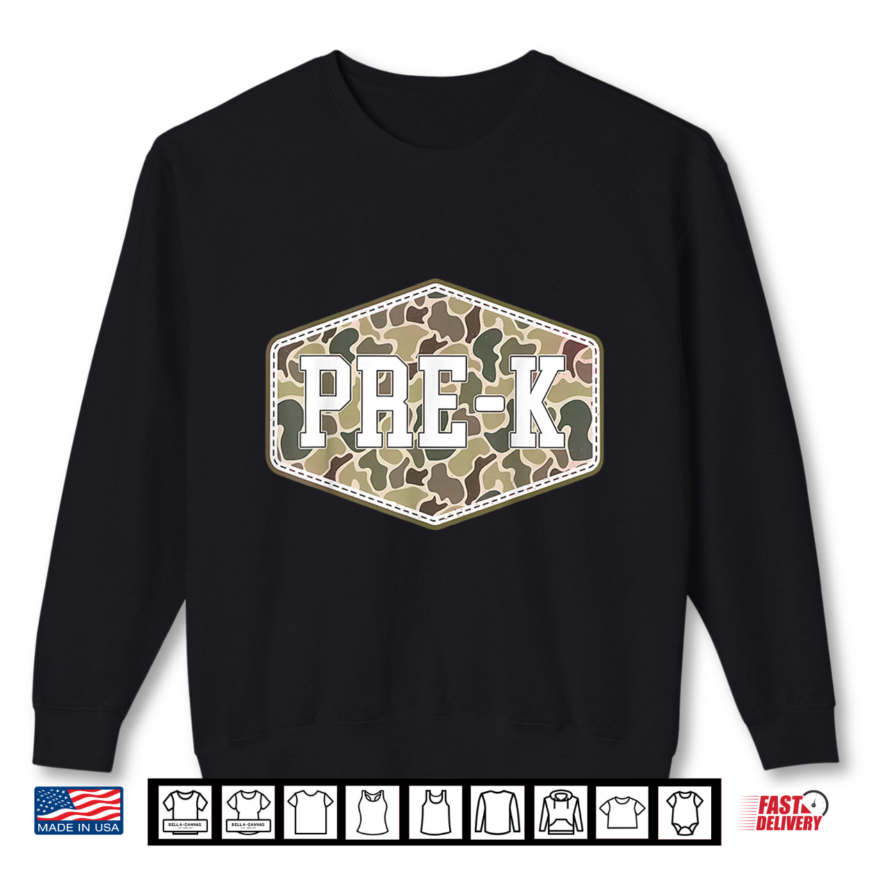Camo Pre K Boy Back To School Student Teacher Shirt