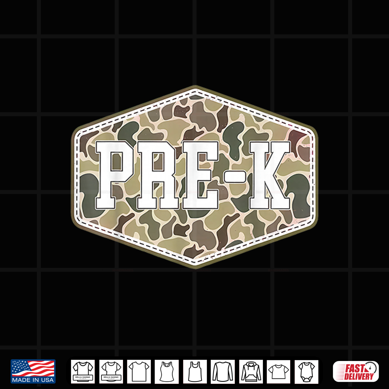 Camo Pre K Boy Back To School Student Teacher Shirt