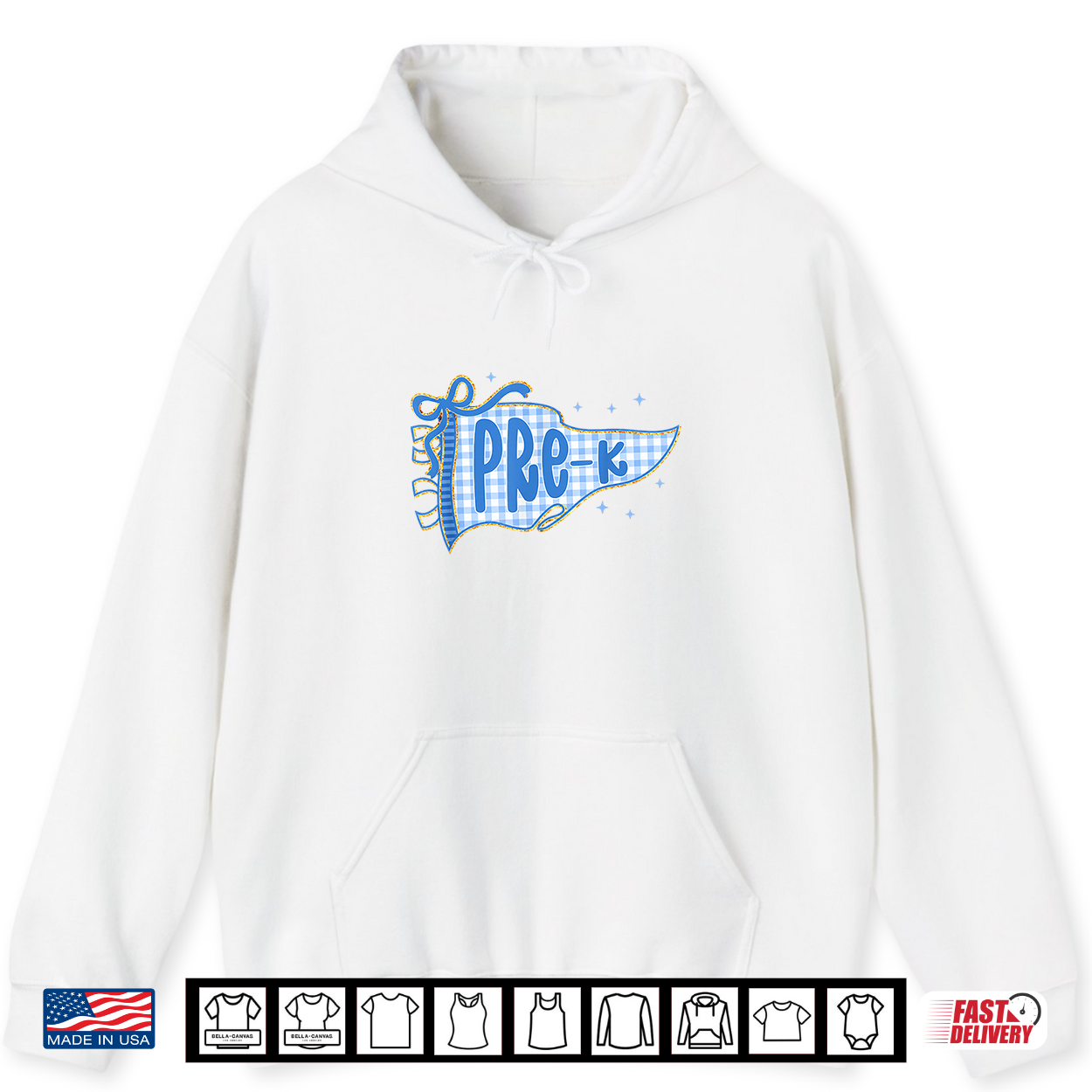 Cute Pennant Flag Blue First Day Of Preschool Teacher Student Shirt Cute Pennant Flag Blue First Day Of Preschool Teacher Student Shirt