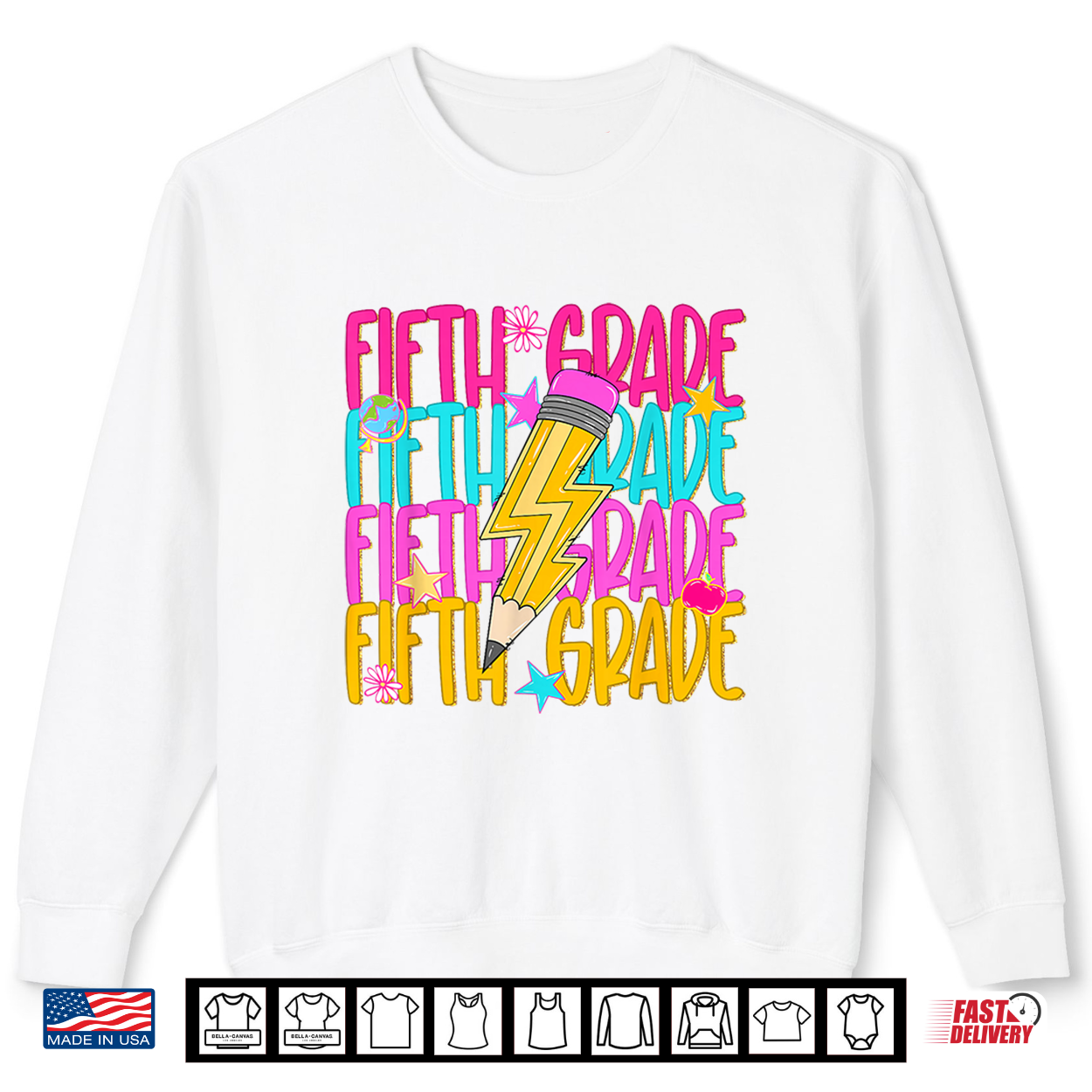 Fifth Grade Back To School First Day 5Th Grade Teacher Student Shirt