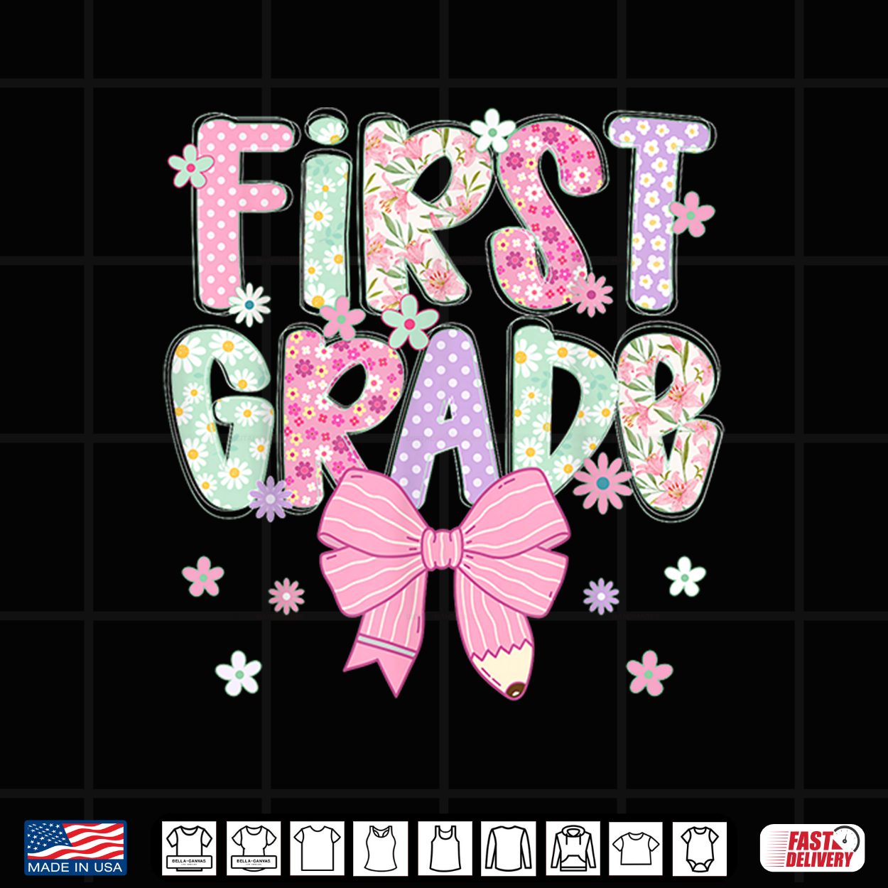 First 1St Grade Teacher Coquette Bow Shirt First 1St Grade Teacher Coquette Bow Shirt