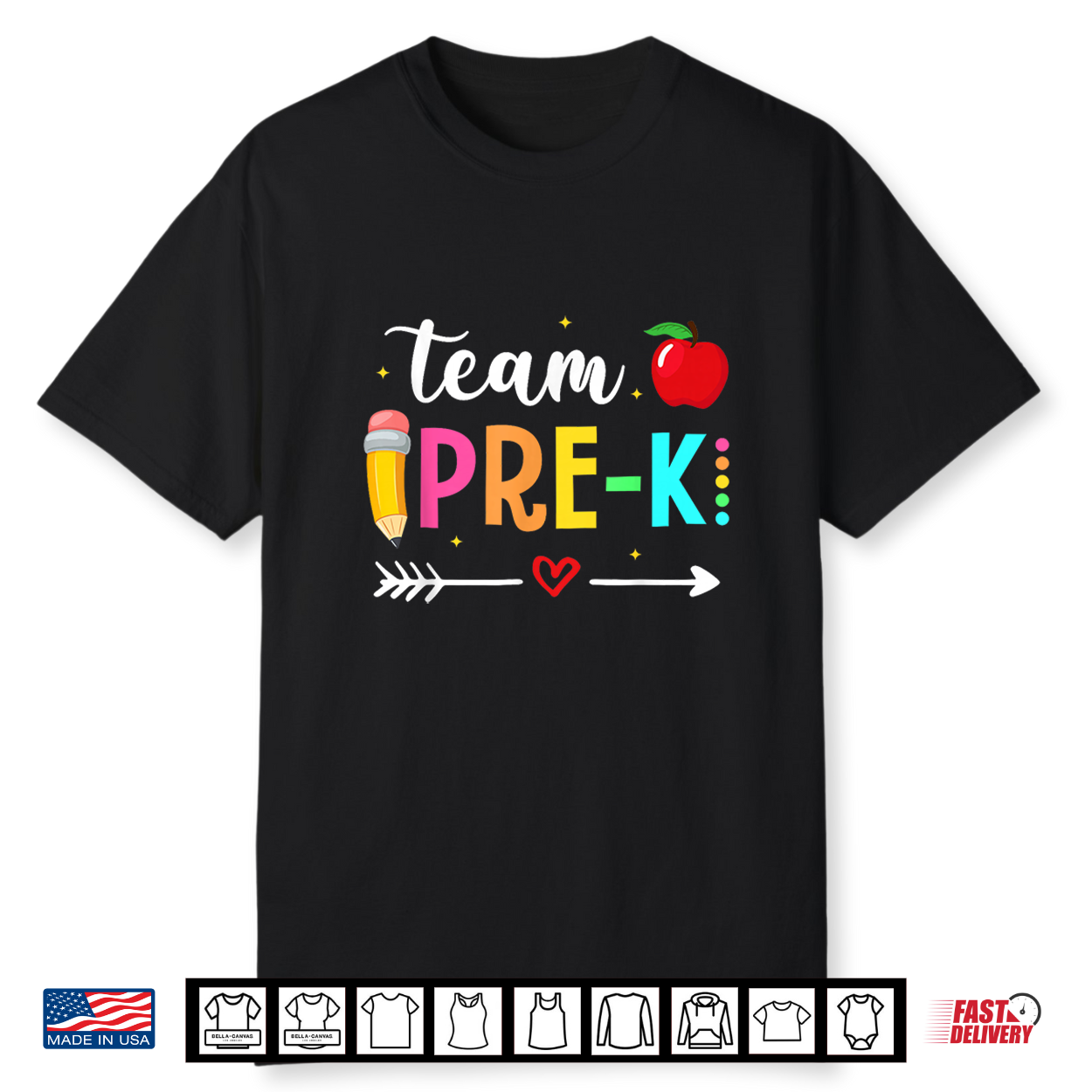 First Day Of Pre K Back To School Teacher Student Shirt