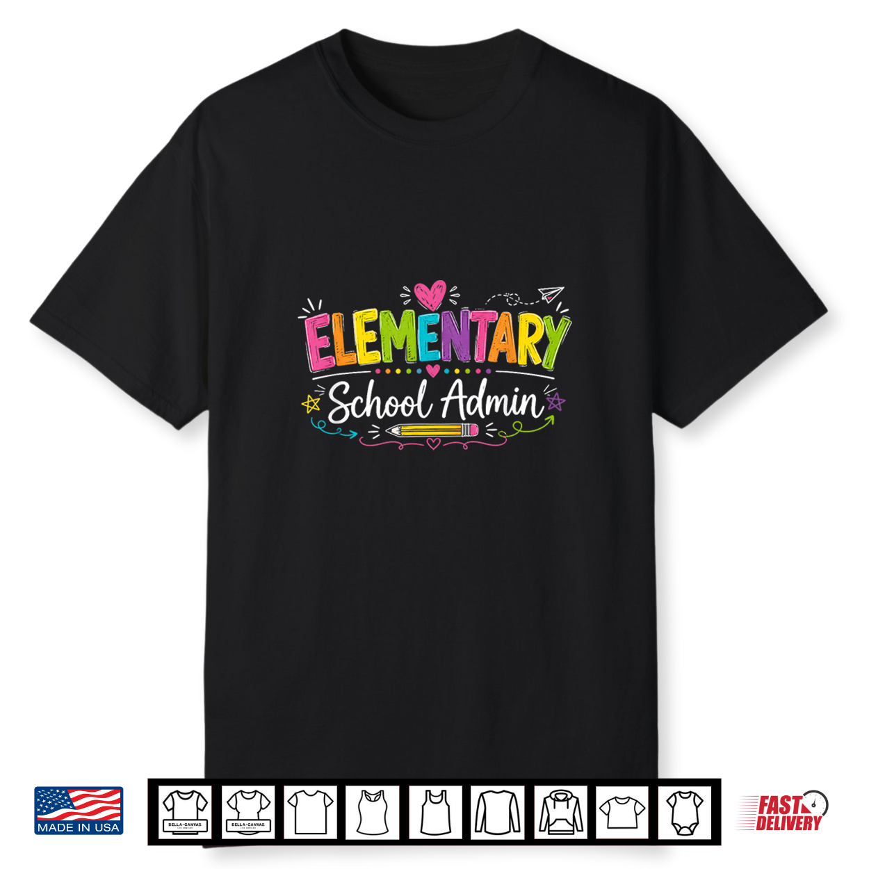 First Day Of School For Teachers Elementary School Admin Shirt First Day Of School For Teachers Elementary School Admin Shirt