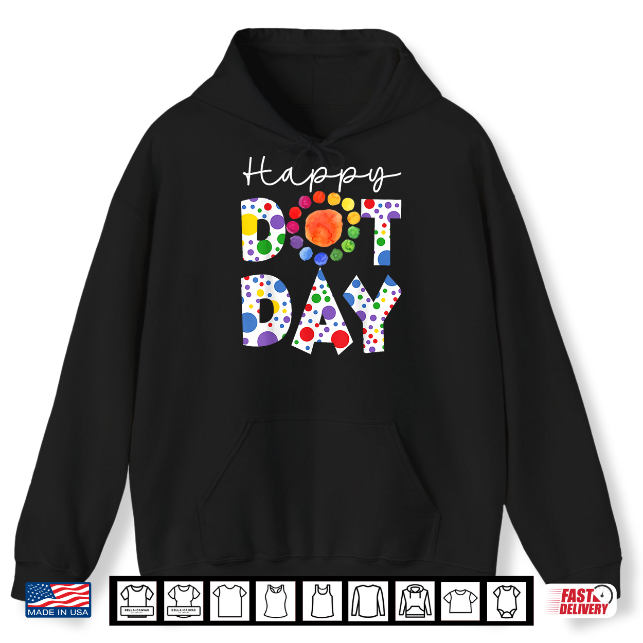 Happy Dot Day Colorful Polka Dot Teacher Student Shirt