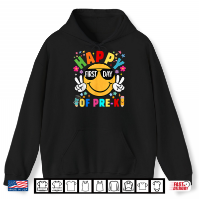Hoodie Happy First Day Of Pre K Teacher Student Shirt
