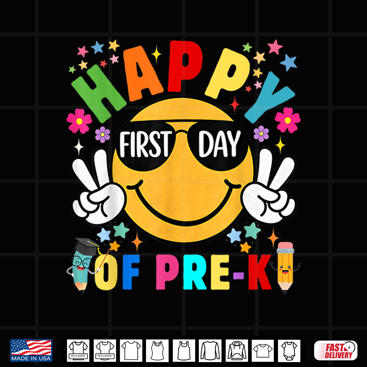Happy First Day Of Pre K Teacher Student Shirt