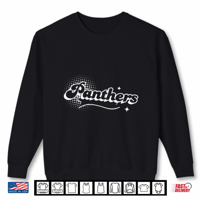 Retro Panthers Mascot Back To School Spirit Sport Fan Shirt 2 Sweatshirt Retro Panthers Mascot Back To School Spirit Sport Fan Shirt