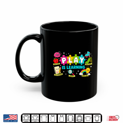 Mug Retro Play Is Learning Kindergarten Teacher Team Student Shirt