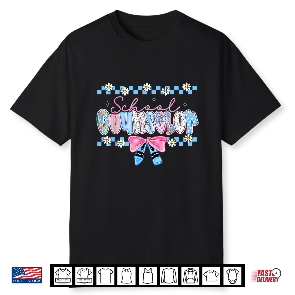 School Counselor Cute Coquette Bow Floral Back To School Shirt School Counselor Cute Coquette Bow Floral Back To School Shirt