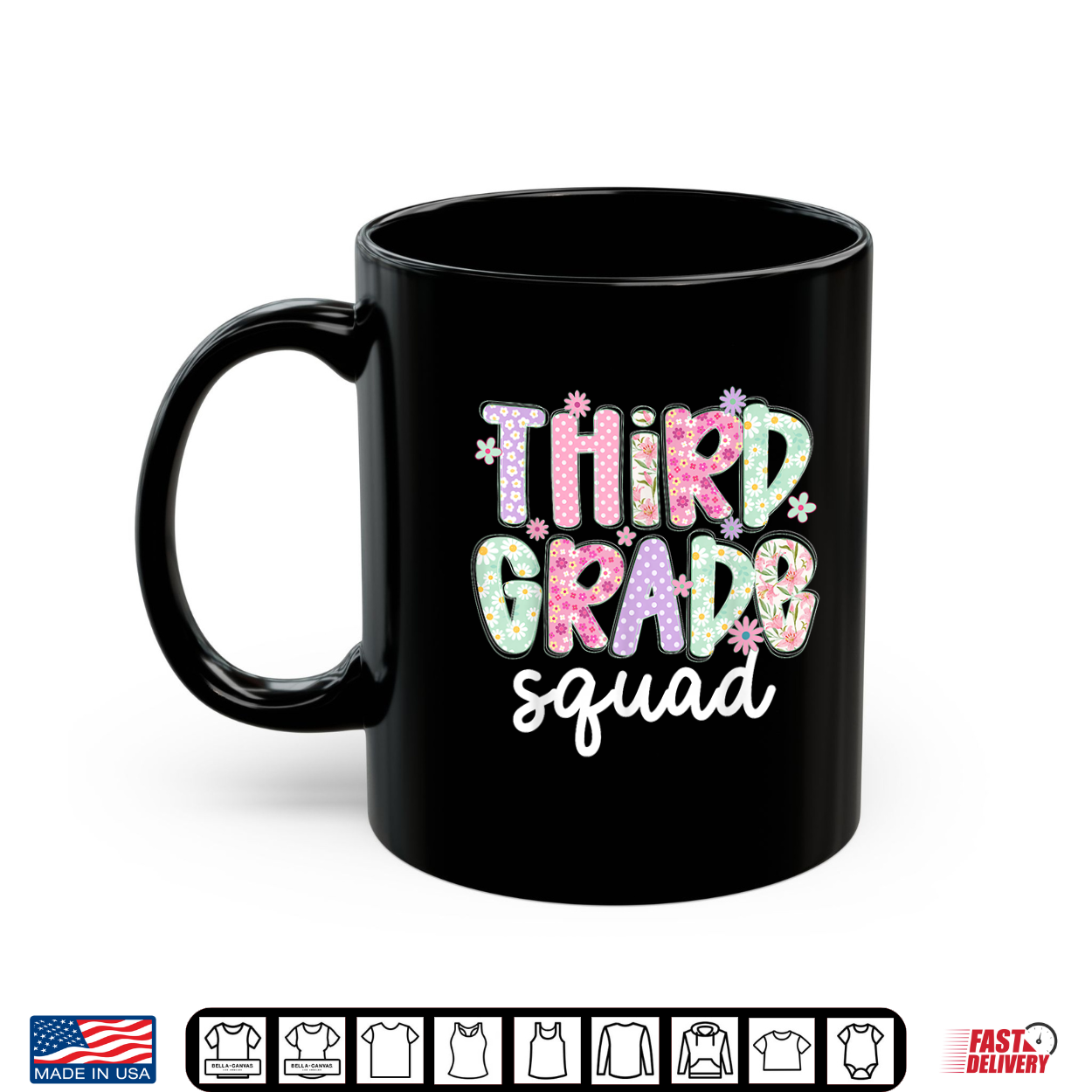 Third 3Rd Grade Squad Teacher Crew Back To School Team Shirt