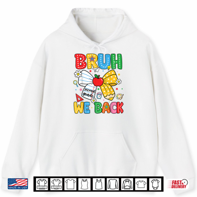 Hoodie We Back Second Grade Coquette Bow Pencil Back To School Shirt