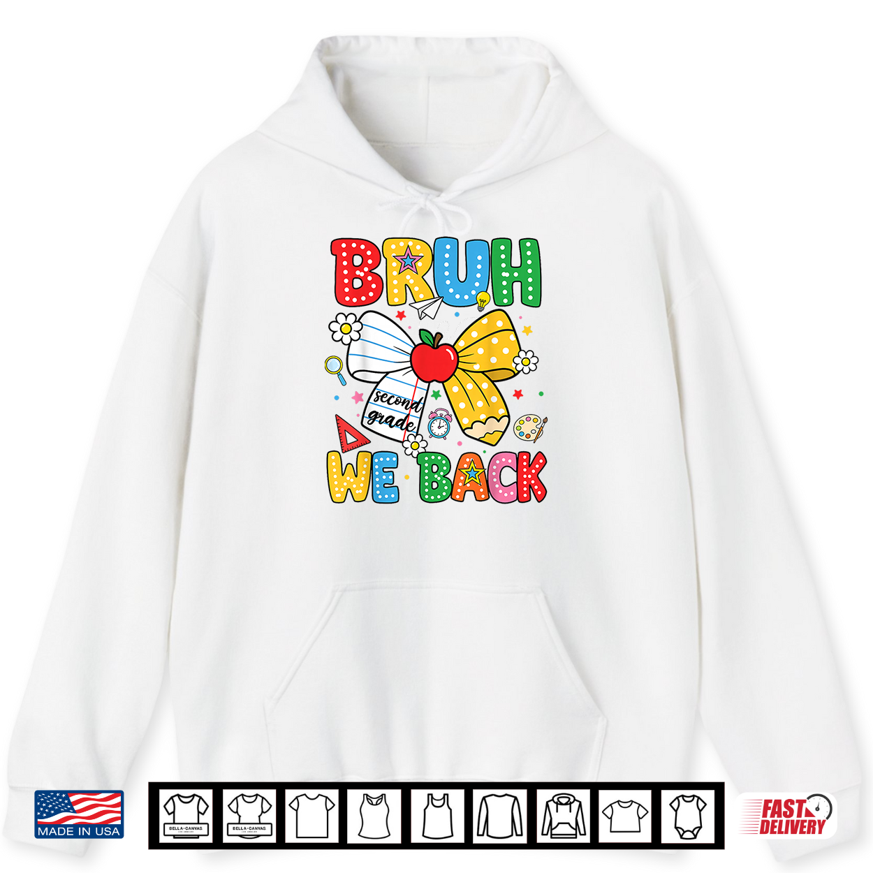 We Back Second Grade Coquette Bow Pencil Back To School Shirt