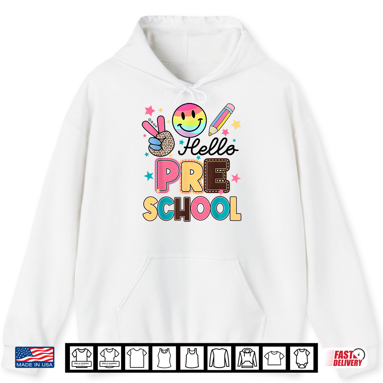 Hello Preschool 1St Day Back Of School Teacher Student Shirt Hello Preschool 1St Day Back Of School Teacher Student Shirt