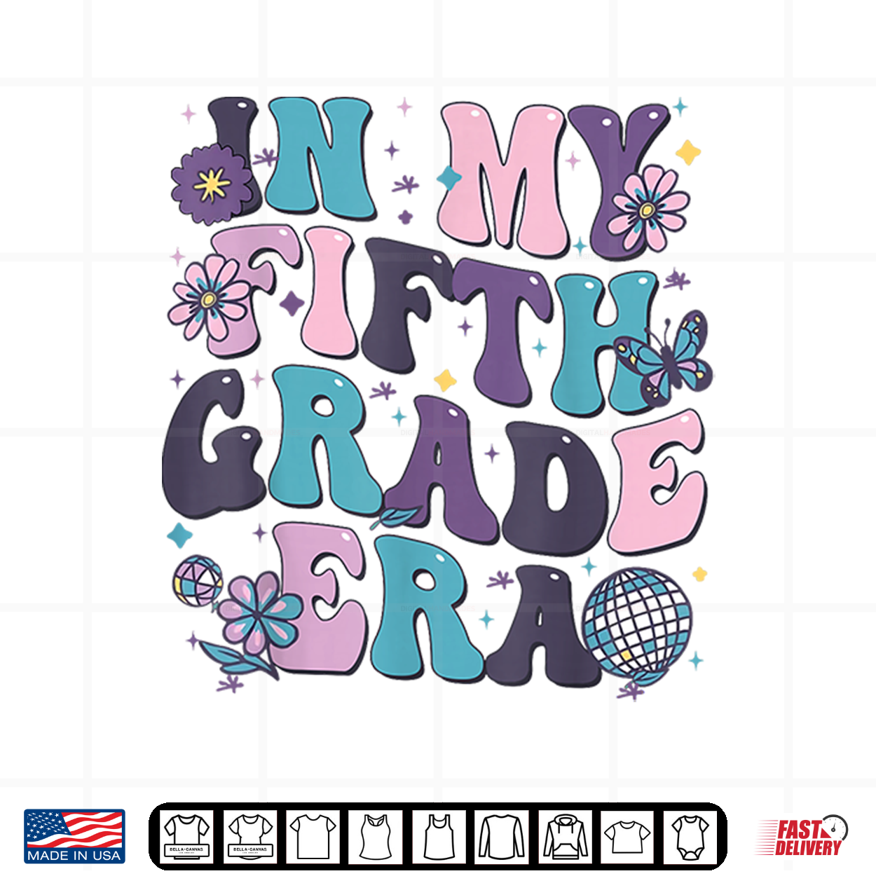 In My Fifth Grade Era 1St Day Of Back To School Teacher Student Shirt In My Fifth Grade Era 1St Day Of Back To School Teacher Student Shirt