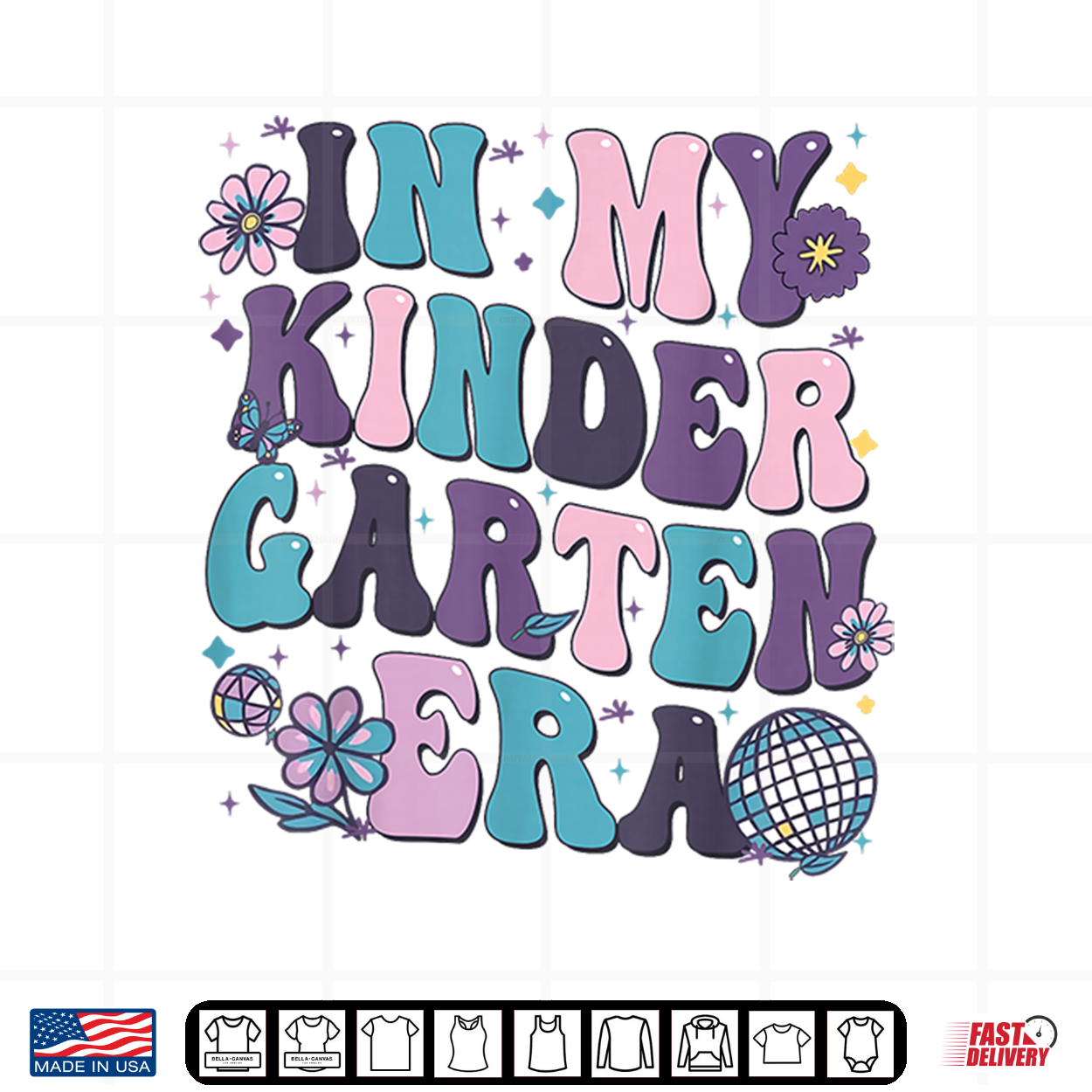 In My Kindergarten Era 1St Day Of Back To School Teacher Student Shirt In My Kindergarten Era 1St Day Of Back To School Teacher Student Shirt