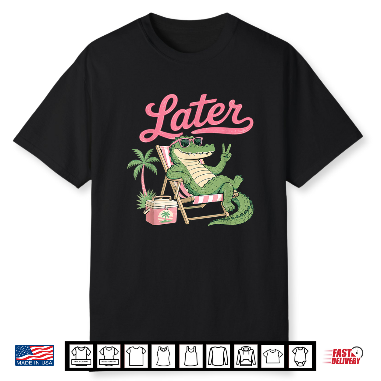 See You Later Last Day Of School Teacher Summer Alligator Shirt